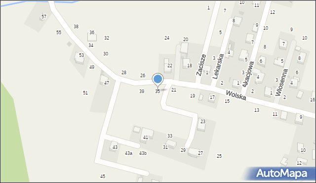 Wola Filipowska, Wolska, 35, mapa Wola Filipowska