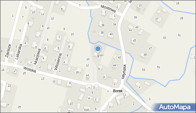 Wola Filipowska, Wolska, 8, mapa Wola Filipowska