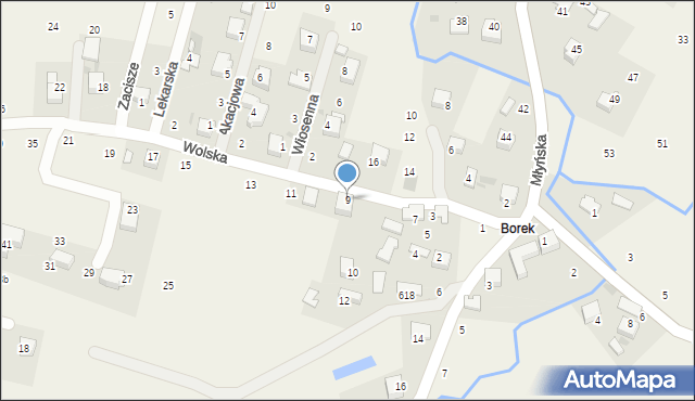 Wola Filipowska, Wolska, 9, mapa Wola Filipowska