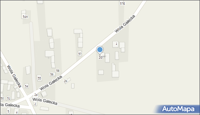 Wola Gałecka, Wola Gałecka, 2G, mapa Wola Gałecka