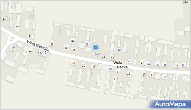Wola Gałecka, Wola Gałecka, 37, mapa Wola Gałecka
