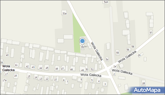 Wola Gałecka, Wola Gałecka, 53, mapa Wola Gałecka