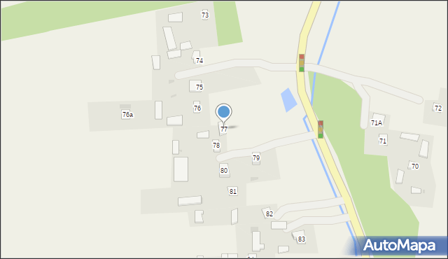 Wola Gałęzowska, Wola Gałęzowska, 77, mapa Wola Gałęzowska