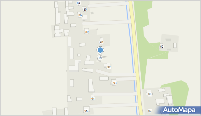 Wola Gałęzowska, Wola Gałęzowska, 91, mapa Wola Gałęzowska