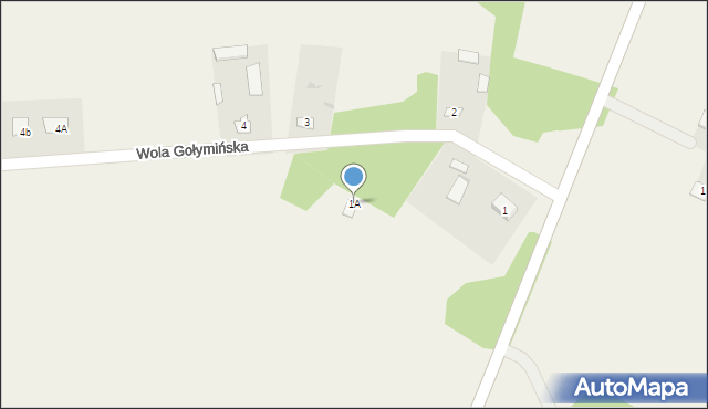 Wola Gołymińska, Wola Gołymińska, 1A, mapa Wola Gołymińska