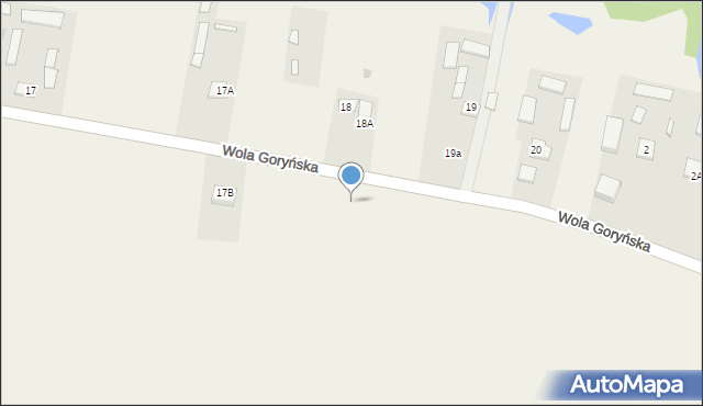 Wola Goryńska, Wola Goryńska, 17c, mapa Wola Goryńska