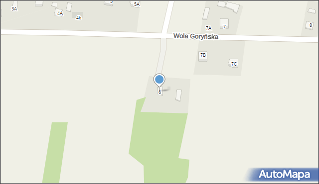 Wola Goryńska, Wola Goryńska, 6, mapa Wola Goryńska