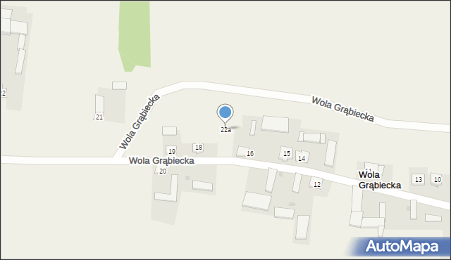 Wola Grąbiecka, Wola Grąbiecka, 22a, mapa Wola Grąbiecka