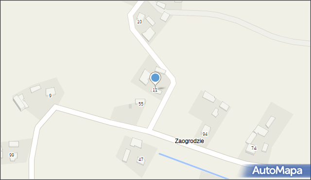 Wola Gręboszowska, Wola Gręboszowska, 11, mapa Wola Gręboszowska