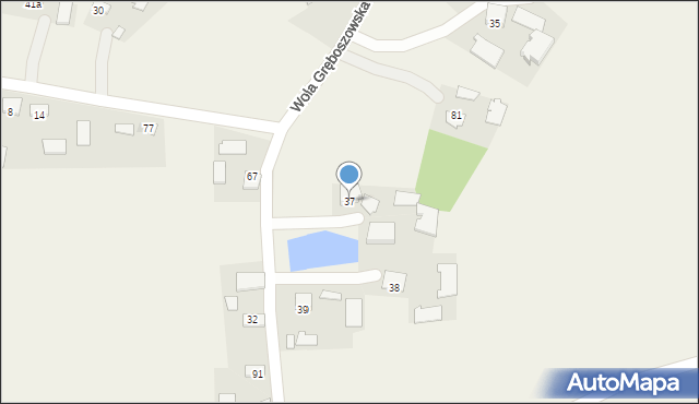 Wola Gręboszowska, Wola Gręboszowska, 37, mapa Wola Gręboszowska