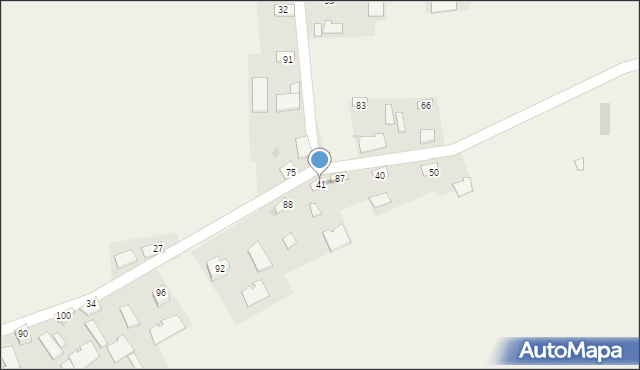 Wola Gręboszowska, Wola Gręboszowska, 41, mapa Wola Gręboszowska