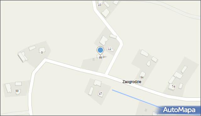 Wola Gręboszowska, Wola Gręboszowska, 55, mapa Wola Gręboszowska