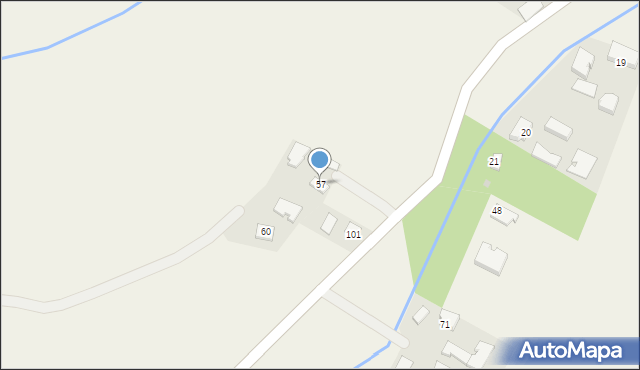 Wola Gręboszowska, Wola Gręboszowska, 57, mapa Wola Gręboszowska