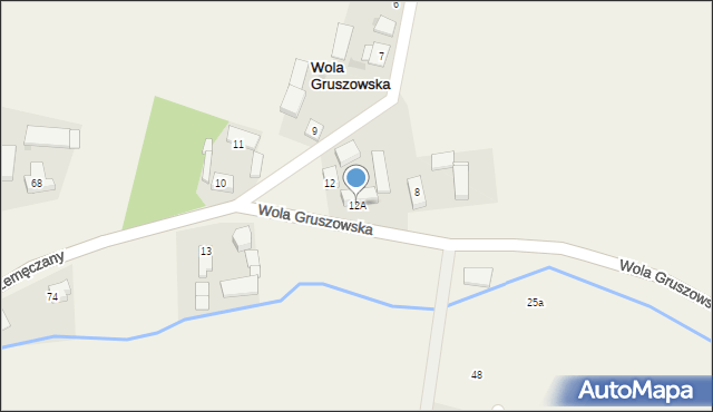 Wola Gruszowska, Wola Gruszowska, 12A, mapa Wola Gruszowska