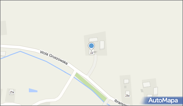 Wola Gruszowska, Wola Gruszowska, 14, mapa Wola Gruszowska