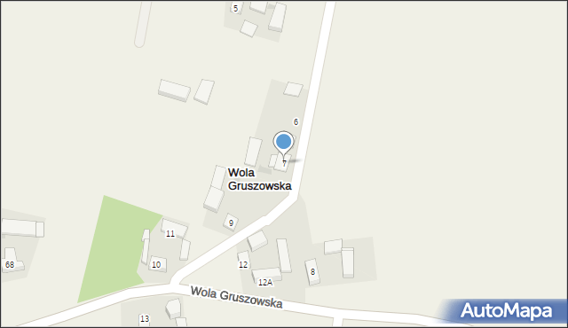 Wola Gruszowska, Wola Gruszowska, 7, mapa Wola Gruszowska