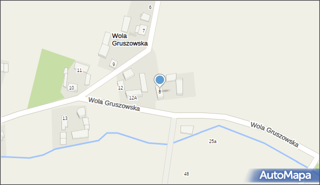 Wola Gruszowska, Wola Gruszowska, 8, mapa Wola Gruszowska