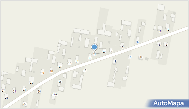 Wola Gułowska, Wola Gułowska, 11, mapa Wola Gułowska