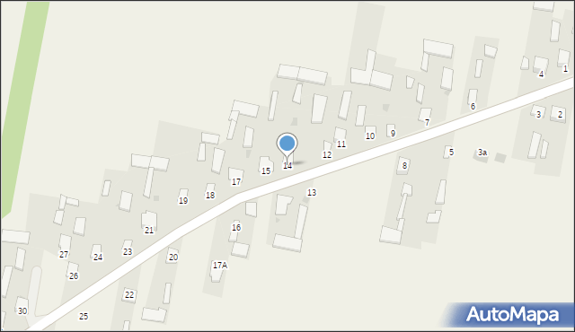 Wola Gułowska, Wola Gułowska, 14, mapa Wola Gułowska