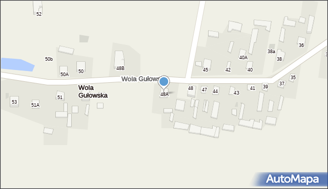 Wola Gułowska, Wola Gułowska, 48A, mapa Wola Gułowska