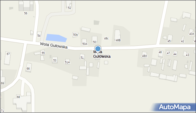 Wola Gułowska, Wola Gułowska, 49A, mapa Wola Gułowska