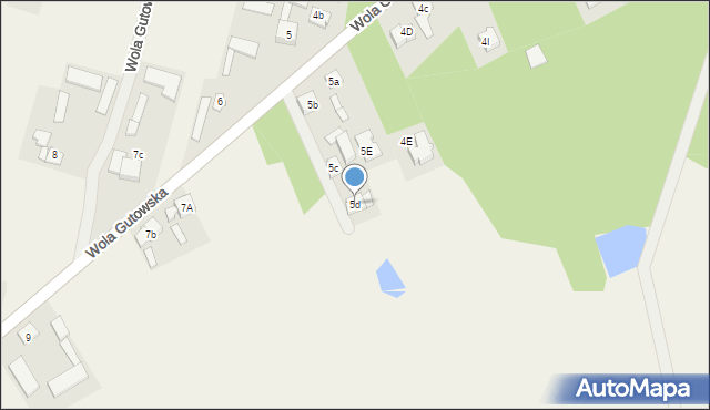 Wola Gutowska, Wola Gutowska, 5d, mapa Wola Gutowska