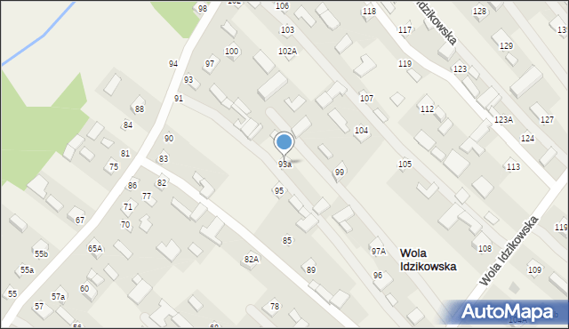 Wola Idzikowska, Wola Idzikowska, 93a, mapa Wola Idzikowska