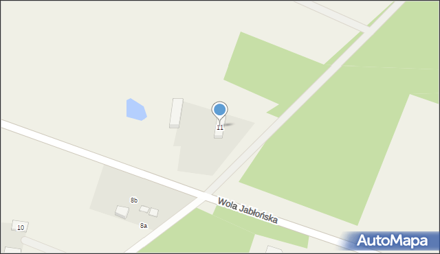 Wola Jabłońska, Wola Jabłońska, 11, mapa Wola Jabłońska