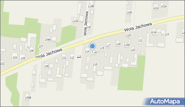 Wola Jachowa, Wola Jachowa, 115a, mapa Wola Jachowa