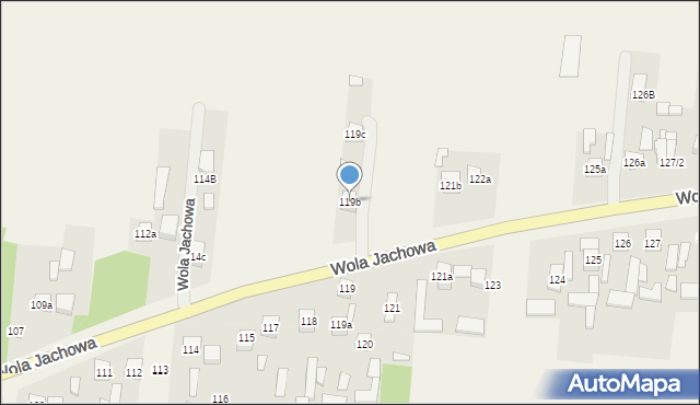 Wola Jachowa, Wola Jachowa, 119b, mapa Wola Jachowa