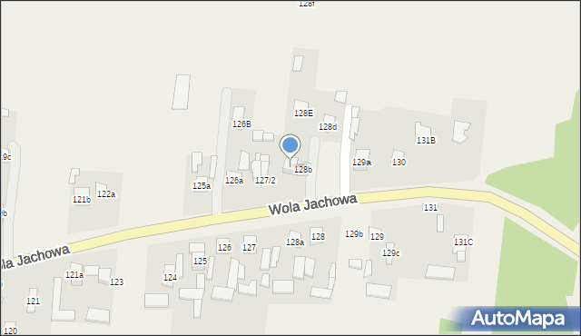 Wola Jachowa, Wola Jachowa, 128c, mapa Wola Jachowa