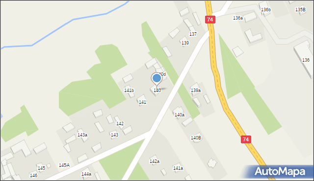 Wola Jachowa, Wola Jachowa, 140, mapa Wola Jachowa