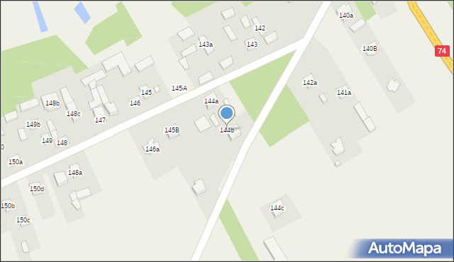 Wola Jachowa, Wola Jachowa, 144b, mapa Wola Jachowa