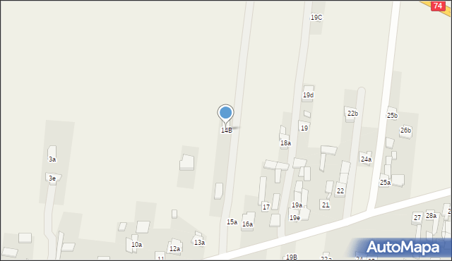 Wola Jachowa, Wola Jachowa, 14B, mapa Wola Jachowa