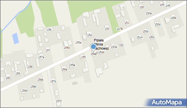 Wola Jachowa, Wola Jachowa, 154a, mapa Wola Jachowa