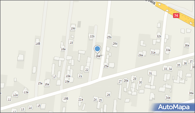 Wola Jachowa, Wola Jachowa, 24a, mapa Wola Jachowa