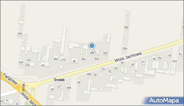 Wola Jachowa, Wola Jachowa, 49c, mapa Wola Jachowa