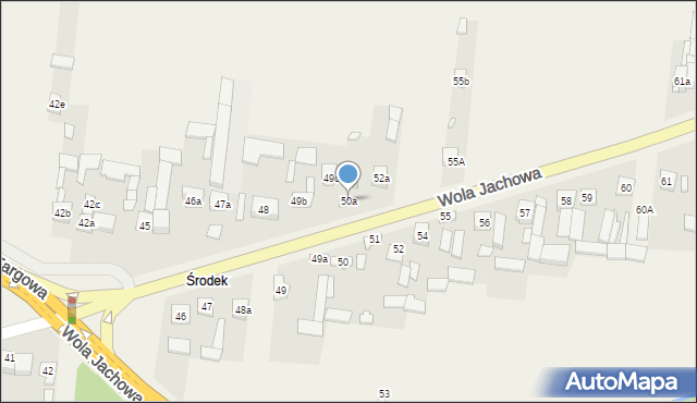Wola Jachowa, Wola Jachowa, 50a, mapa Wola Jachowa