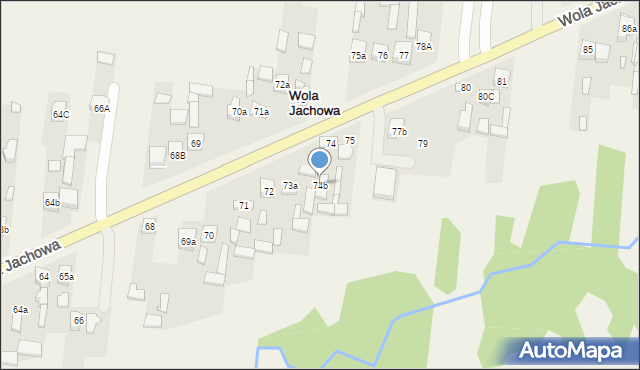 Wola Jachowa, Wola Jachowa, 74b, mapa Wola Jachowa