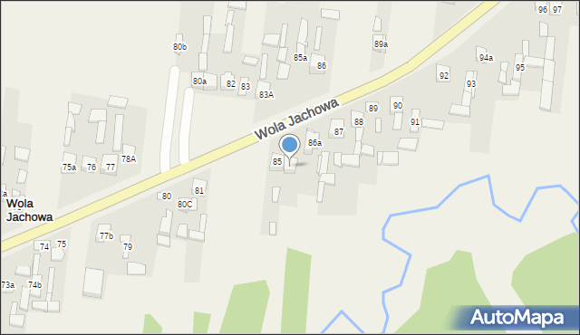 Wola Jachowa, Wola Jachowa, 85b, mapa Wola Jachowa