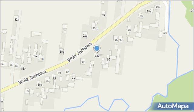 Wola Jachowa, Wola Jachowa, 94a, mapa Wola Jachowa
