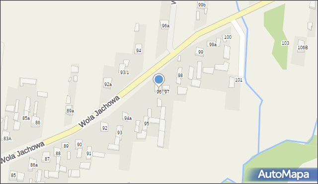 Wola Jachowa, Wola Jachowa, 96, mapa Wola Jachowa