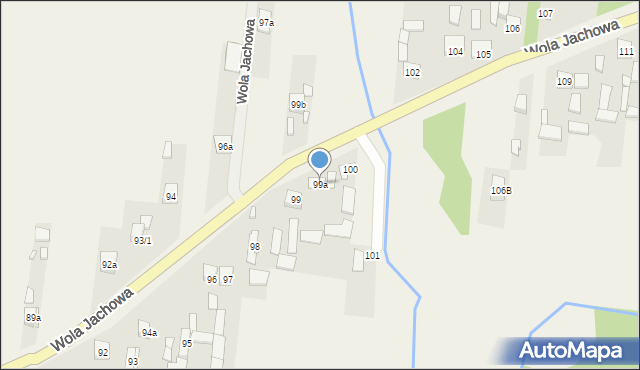 Wola Jachowa, Wola Jachowa, 99a, mapa Wola Jachowa