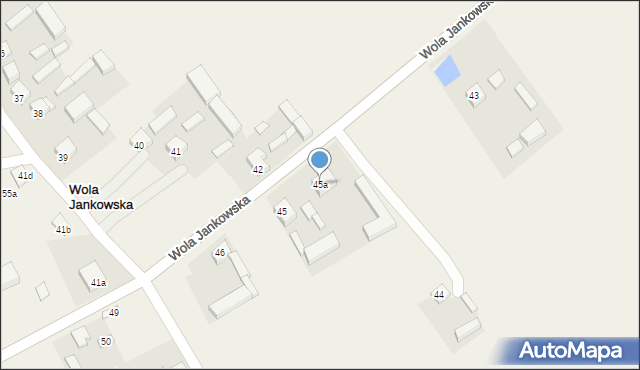 Wola Jankowska, Wola Jankowska, 45a, mapa Wola Jankowska