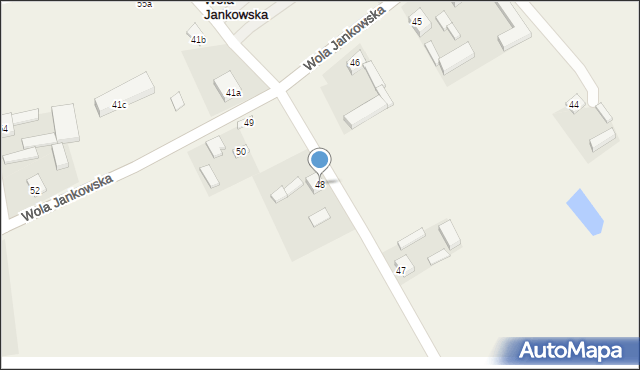 Wola Jankowska, Wola Jankowska, 48, mapa Wola Jankowska