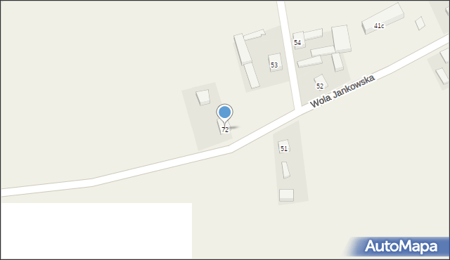 Wola Jankowska, Wola Jankowska, 72, mapa Wola Jankowska