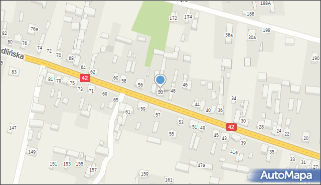 Wola Jedlińska, Wola Jedlińska, 50, mapa Wola Jedlińska