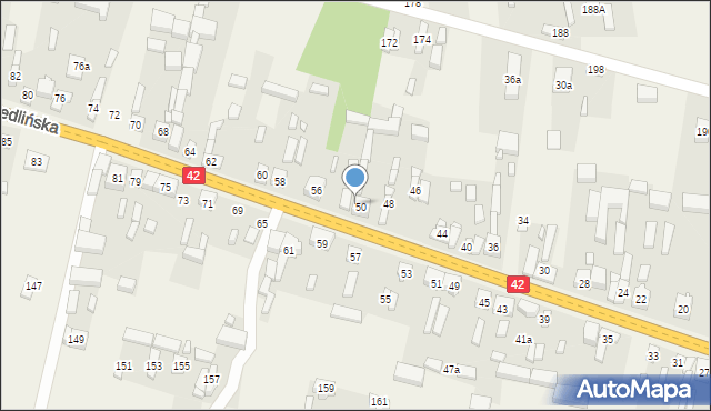 Wola Jedlińska, Wola Jedlińska, 52, mapa Wola Jedlińska