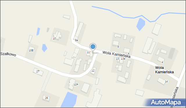 Wola Kamieńska, Wola Kamieńska, 11a, mapa Wola Kamieńska