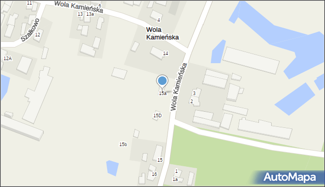 Wola Kamieńska, Wola Kamieńska, 15a, mapa Wola Kamieńska